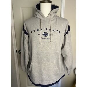 Pro Edge Penn State Hoodie Xl Gray With Blue‎ Trim College Football Sports